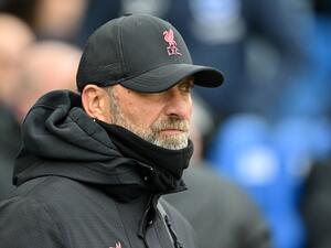 Liverpool's German manager Jurgen Klopp arrives for the English FA Cup fourth round football match between Brighton & Hove Albion and Liverpool at the Amex stadium in Brighton, on the south coast of England on January 29, 2023. (Photo by Glyn KIRK / AFP)