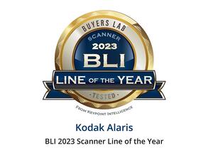 Kodak Alaris Earns BLI 2023 Scanner Line of the Year Award