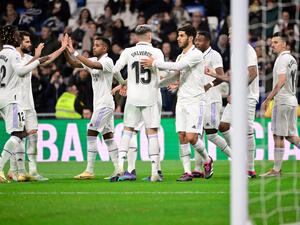 ريال مدريد يتطلع لتحقيق الفوز على أوساسونا (المصدر: أ ف ب)