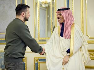 Saudi foreign minister in Ukraine.