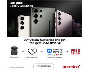 Ooredoo announces pre-order of the New Galaxy S23 Series in Oman with 23GB storage free!