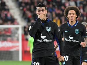 موراتا يمنح أتلتيكو مدريد فوزاً مهماً (المصدر: أ ف ب)