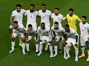 منتخب السعودية (المصدر: أ ف ب)