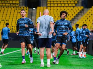 جانب من تدريبات النصر (المصدر: AlNassrFC@)