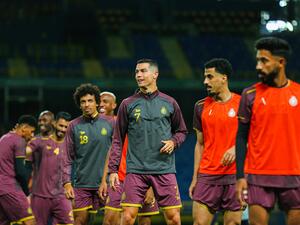 جانب من تدريبات النصر (المصدر: AlNassrFC@)