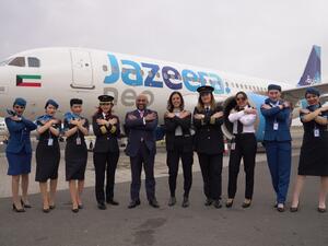Jazeera Airways first flight with all-female crew takes off   