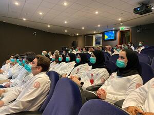 طلاب وايل كورنيل للطب - قطر يزورون مستشفى الطب الرياضي سبيتار