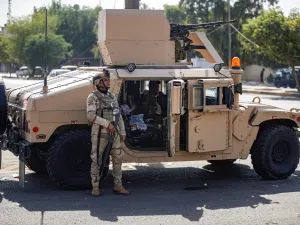 عملية أمنية للحشد الشعبي والقوات العراقية في محافظة نينوى (أ ف ب)