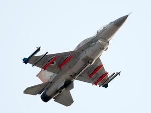 مقاتلة حربية اسرائيلية من طراز F-16 (أ ف ب)