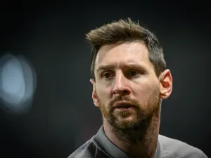 Paris Saint-Germain's Argentine forward Lionel Messi is seen during the French L1 football match between Stade Brestois 29 (Brest) and Paris Saint-Germain FC at Stade Francis-Le Ble in Brest, western France on March 11, 2023. (Photo by LOIC VENANCE / AFP)