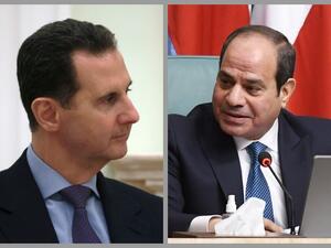 السيسي قد اجرى مكالمة هاتفية مع الاسد هي الاولى لزعيم مصري منذ اندلاع الثورة السورية ضد النظام الحاكم 