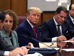 Ex-President Trump enters not-guilty plea at historic trial