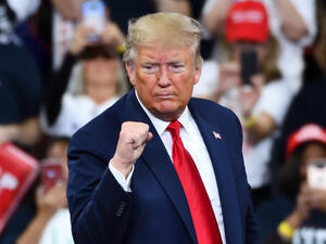 Trump says he will never withdraw from presidential race