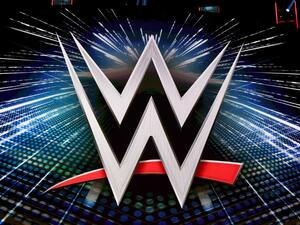 A WWE logo is shown on a screen before a WWE news conference at T-Mobile Arena on October 11, 2019 in Las Vegas, Nevada. Ethan Miller/Getty Images/AFP / Getty Images via AFP / GETTY IMAGES NORTH AMERICA / Ethan Miller