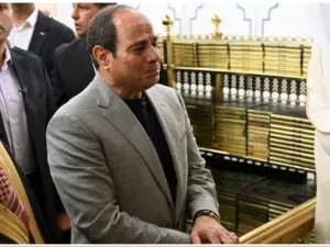 السيسي في المسجد النبوي