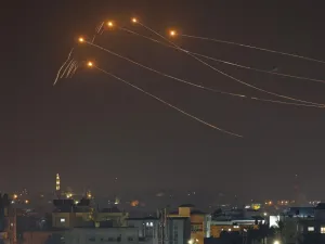 صواريخ الجهاد الاسلامي من غزة - صورة عن تويتر