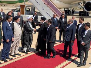 Iranian president arrived at Syria