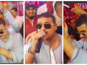 مقرىء مشهور يرقص ويتمايل ويغني على غرار مطربي المهرجانات