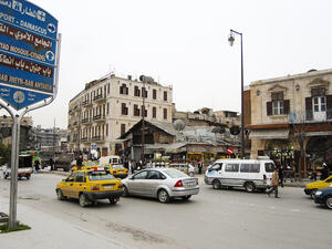 مدينة حلب التي استهدفها عدوان اسرائيلي فجر الثلاثاء