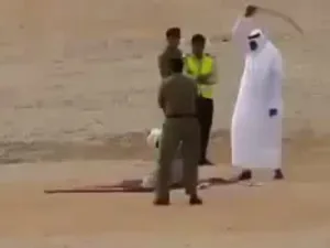 تنفيذ احد أحكام القتل تعزيرا في السعودية (لقطة شاشه)