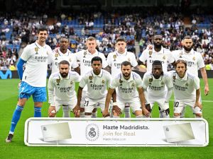 فريق ريال مدريد (Photo by JAVIER SORIANO / AFP)