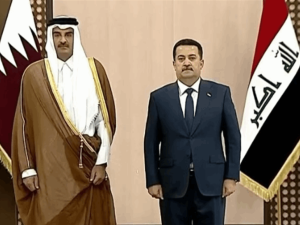 امير قطر في بغداد