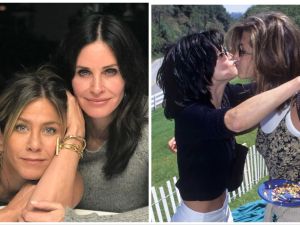Jennifer Aniston celebrates Cox birthday with lip kiss