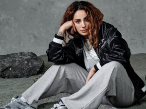 Ascia Akef wears LGBTQ outfit