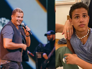 Diab and his son join together for a new commercial. 