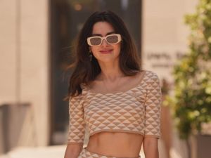 Audacious! Nesrin Cavadzade goes completely TOPLESS while tanning in Bodrum (Pictures)