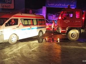 حريق في مشفى ابن رشد للأمراض النفسية