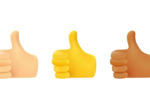  “thumbs-up” emoji 
