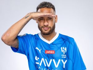 Neymar joins Al-Hilal (Photo by Saudi Pro League / AFP)