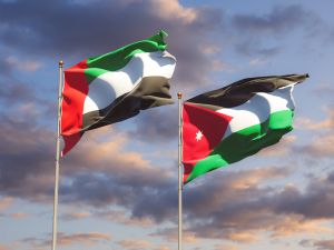 UAE and Jordan Flags