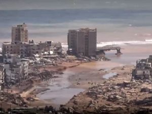 دمار هائل في مدينة درنة جراء اعصار دانيال