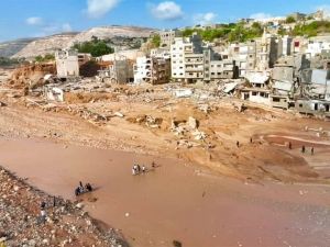 اعصار دانيال تسبب بكارثة انسانية في مدينة درنة