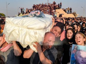 تمت مراسم تشييع ضحايا هذا الحادث المروع في نينوى بشكل مهيب