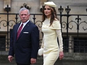 الملكة رانيا برفقة زوجها العاهل الأردني الملك عبد الله الثاني