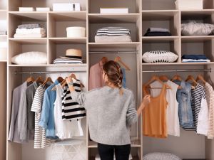 woman's wardrobe