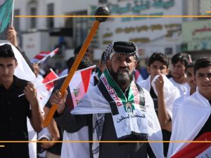 العراق: توافد المتظاهرين الى ساحة التحرير وسط العاصمة #بغداد