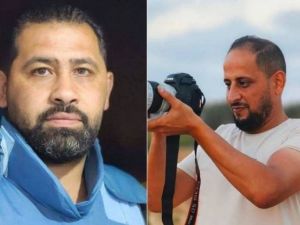 استشهاد صحفيين اثنين واصابة ثالث فجر اليوم الثلاثاء،