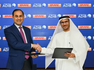 During the event ADIB Partners with DHL to Lead Sustainable Transformation in Logistics