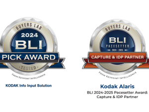 Kodak Alaris Wins Multiple Awards from Keypoint Intelligence for its Intelligent Document Processing Solutions