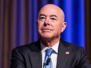 House blocks impeachment of Alejandro Mayorkas, the homeland security secretary. (Lev Radin/ Shutterstock)