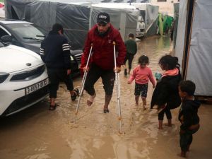 الامطار تداهم خيم النازحين في غزة - الصورة عن منصة Pal Daily