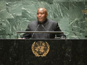 Burundi's President Evariste Ndayishimiye launched a virulent anti-gay tirade on Friday, saying same-sex couples should be publicly stoned. (Timothy A. Clary/ AFP)