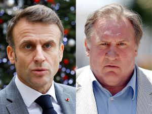 France’s Macron under fire for remarks defending film icon Depardieu amid sexual misconduct allegation. (Ludovic MARIN and Valery HACHE / AFP)