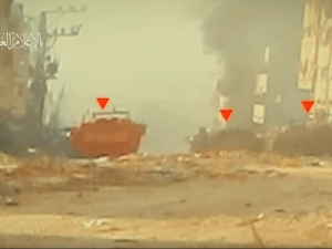 Israeli Tanks Under Al-Qassam's Strikes 