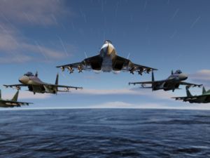 Su-35 شللت البوارج الاميركية 