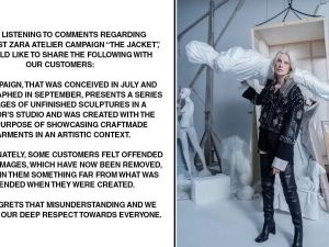 Zara regrets campaign 'misunderstanding' after Gaza boycott calls. (Zara)